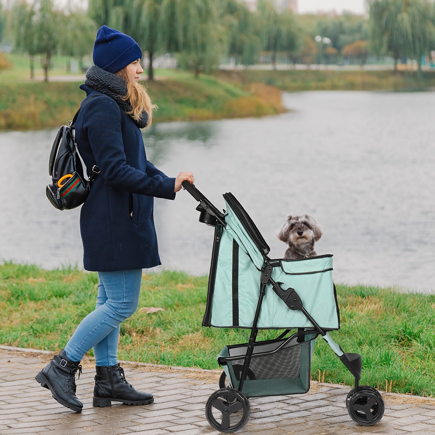 Troller maneggevole e leggero universale cane-gatto
Impermeabile
Compreso porta-oggetti
