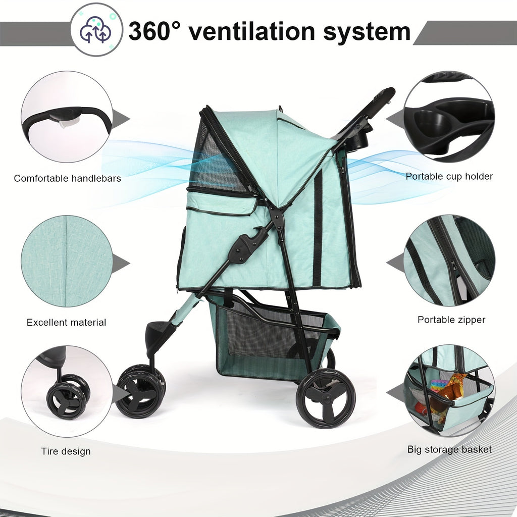 Troller maneggevole e leggero universale cane-gatto
Impermeabile
Compreso porta-oggetti