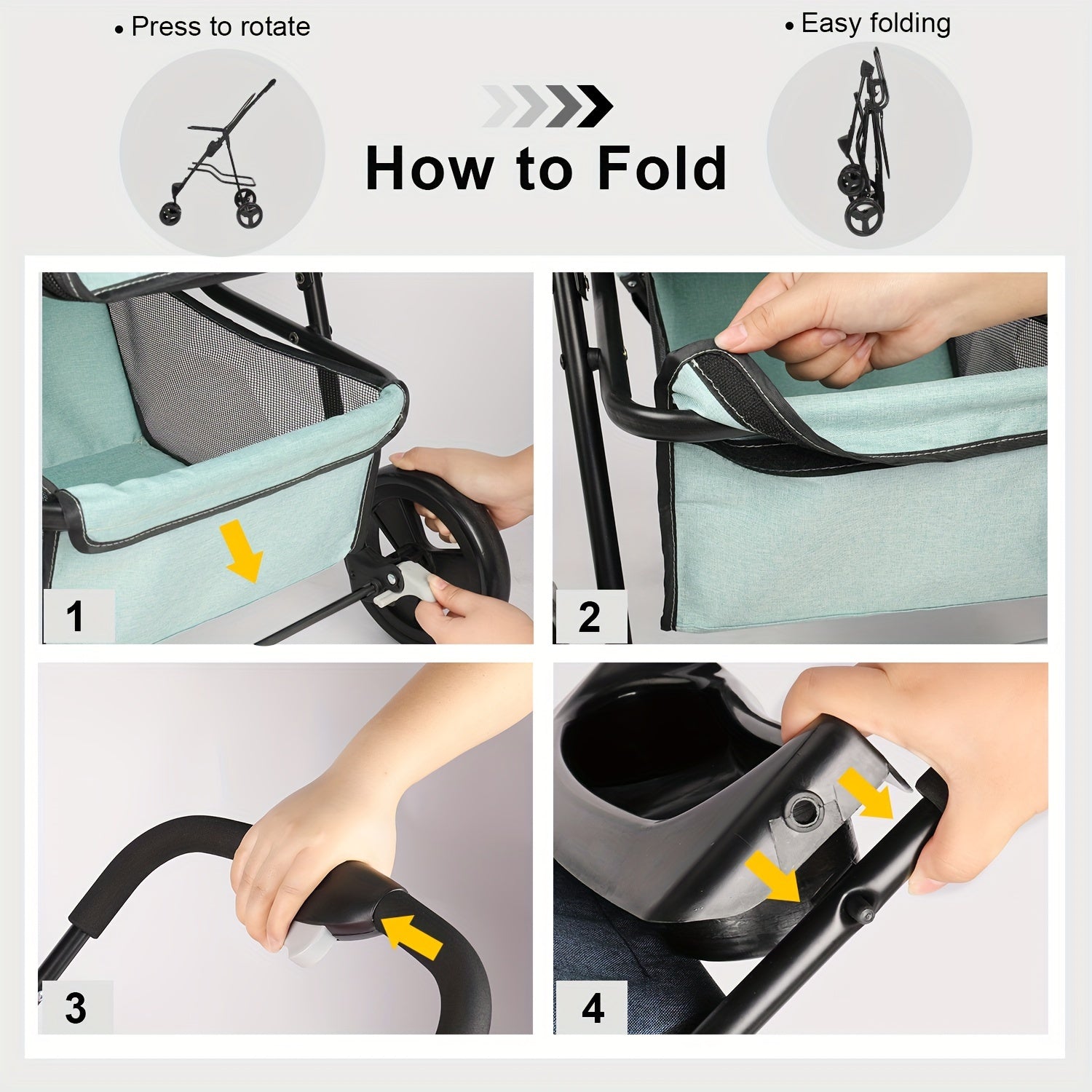 Troller maneggevole e leggero universale cane-gatto
Impermeabile
Compreso porta-oggetti