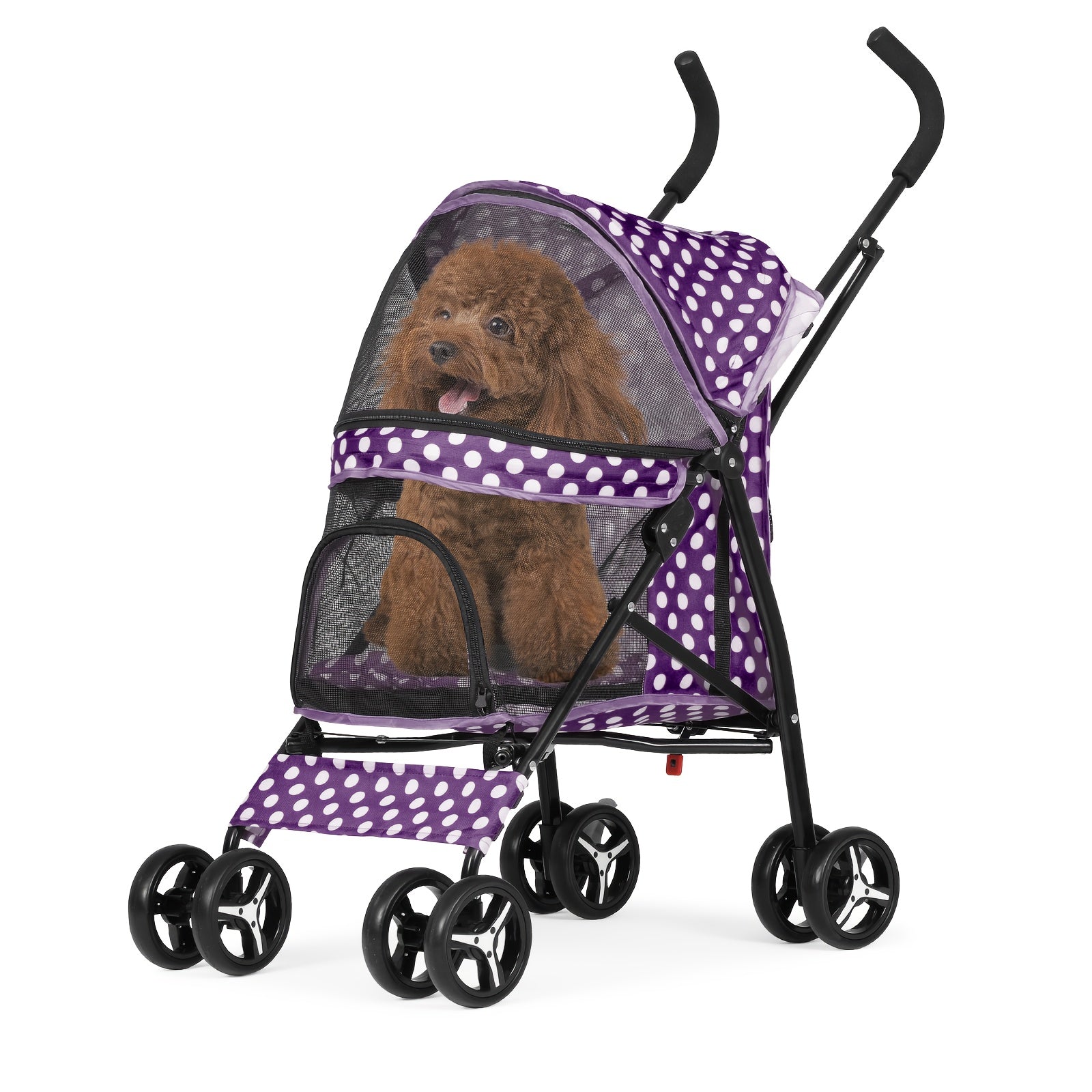 Passeggino a Pois per piccoli amici a 4 zampe
