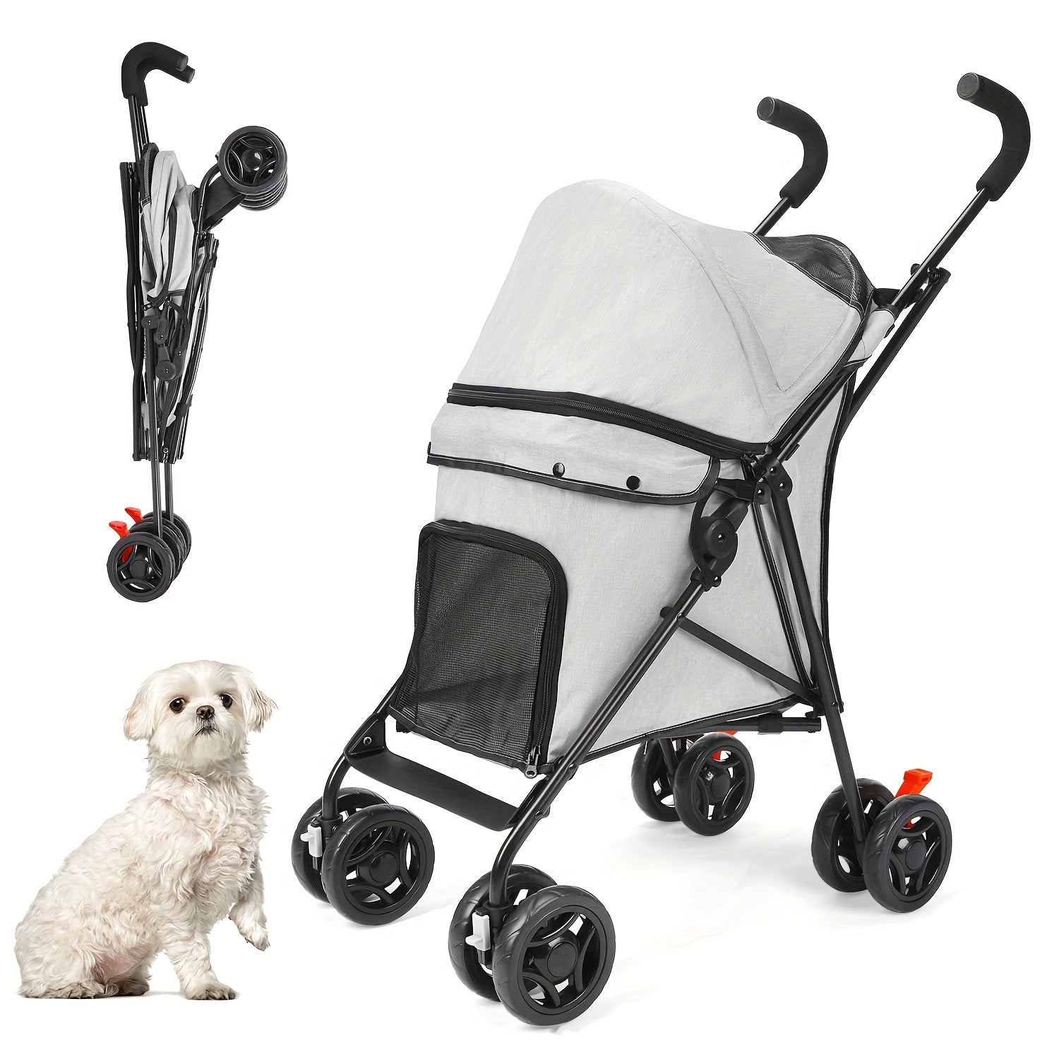 Troller dog Passeggino maneggevole impermeabile capienza fino a 15 kg